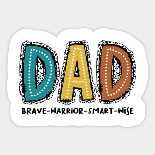 He is DAD, Dad Dalmatian Dots, Father's Day, Bible Verse, Christian Dad Sticker